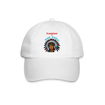 Flogging a Dead Horse – Native Chief - Baseball Cap - white/white - Front