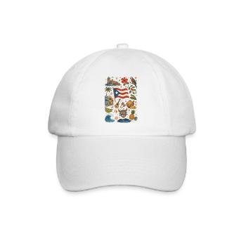 Puerto Rico | Caribbean, Music & Island Feeling - Baseball Cap - white/white - Front