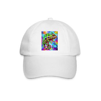 chameleon - Baseball Cap - white/white - Front