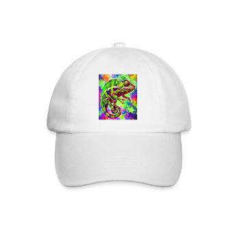 chameleon - Baseball Cap - white/white - Front
