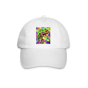 chameleon - Baseball Cap - white/white - Front