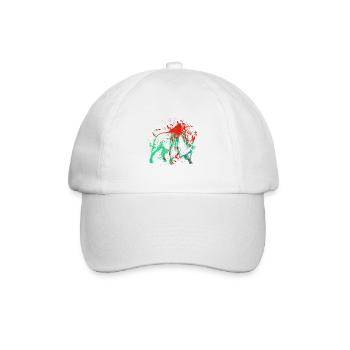 Bison Splash Art - Baseball Cap - white/white - Front