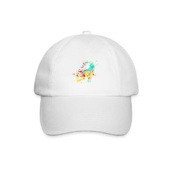 Splash Art Wild Crocodile - Baseball Cap - white/white - Front