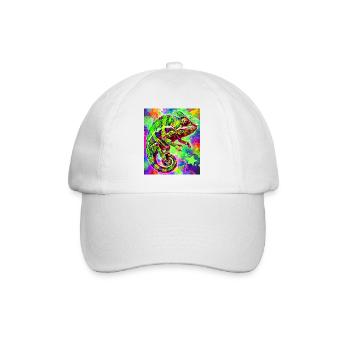 chameleon - Baseball Cap - white/white - Front