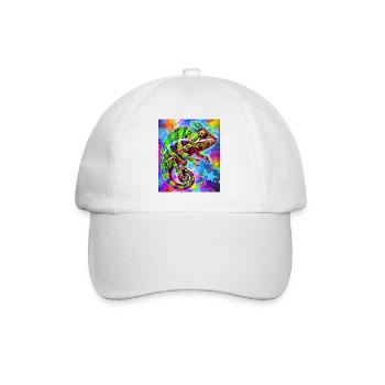 chameleon - Baseball Cap - white/white - Front