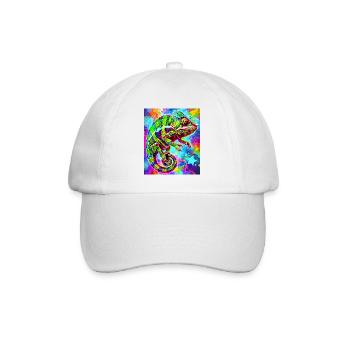 chameleon - Baseball Cap - white/white - Front