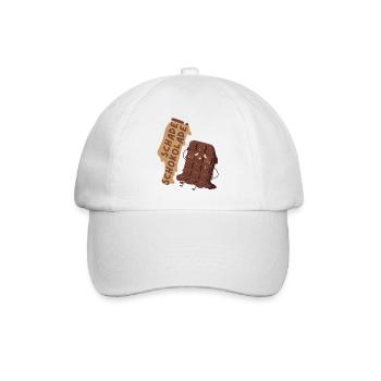 What a pity chocolate! - Baseball Cap - white/white - Front