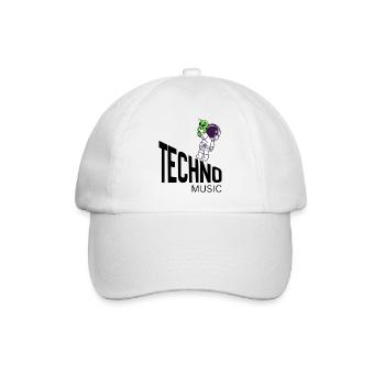 Cosmic Cute Alien on Astronaut - Baseball Cap - white/white - Front