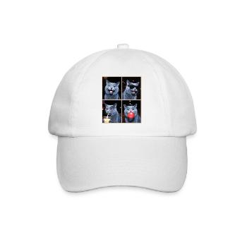 Cats Carthusian Cat - Baseball Cap - white/white - Front