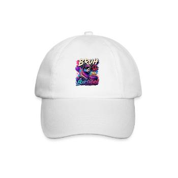 Mec, c’est mon mème d’anniversaire Cooles Llama - Casquette classique - blanc/blanc - Devant