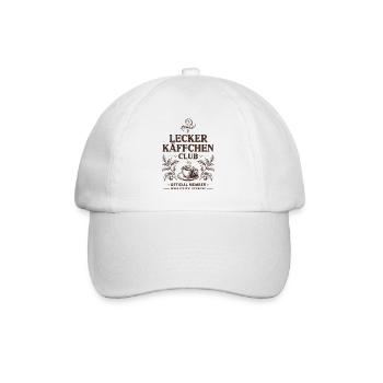 Kaffee Lecker Käffchen Club Espresso Cafe Barista - Baseballkappe - Weiß/Weiß - Vorne