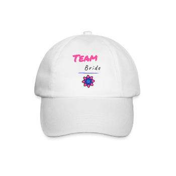 Bachelorette party. BRIDE. TEAM. TEAM MARIEE. BRIDE-TO-BE - Baseball Cap - white/white - Front