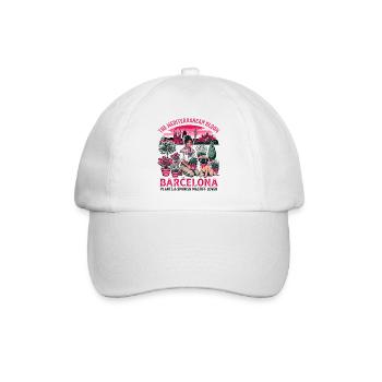 Les plantes de Barcelone et l’amant du mastiff espagnol - Casquette classique - blanc/blanc - Devant