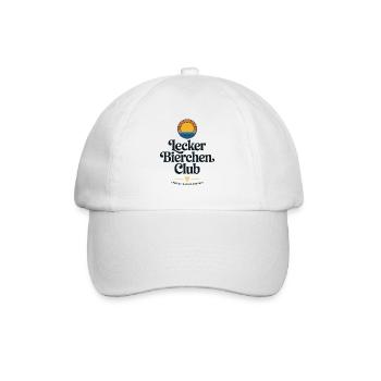 Lecker Bierchen Club Bier Spruch JGA Malle Bier - Baseball Cap - white/white - Front
