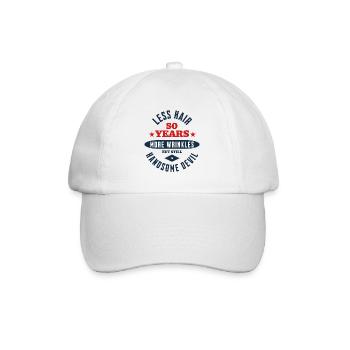 50th Birthday Devil - Baseball Cap - white/white - Front