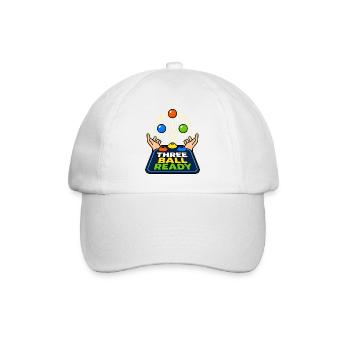 TROIS BALLES PRÊTES - Casquette classique - blanc/blanc - Devant