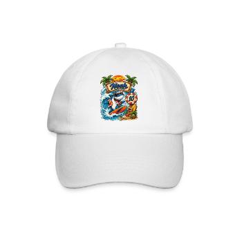 Noah surfeur Requin 10e anniversaire - Casquette classique - blanc/blanc - Devant