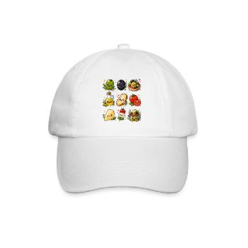 Olives de Kawaii | Cuisine méditerranéenne - Casquette classique - blanc/blanc - Devant