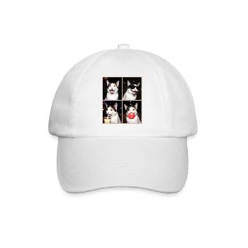 Chats Chat à queue courte japonaise - Casquette classique - blanc/blanc - Devant
