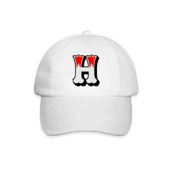 Buchstabe - H - Casquette classique - blanc/blanc - Devant
