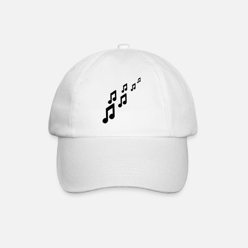 Noten - Baseballkappe - Weiß/Weiß