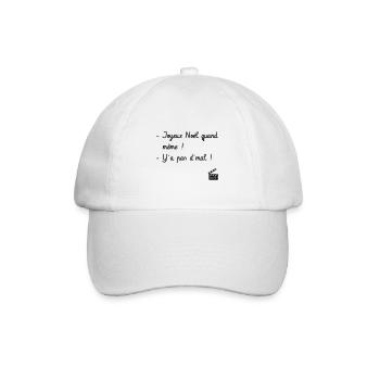 Joyeux Noël quand même ! Père Noël est une ordure - Casquette classique - blanc/blanc - Devant