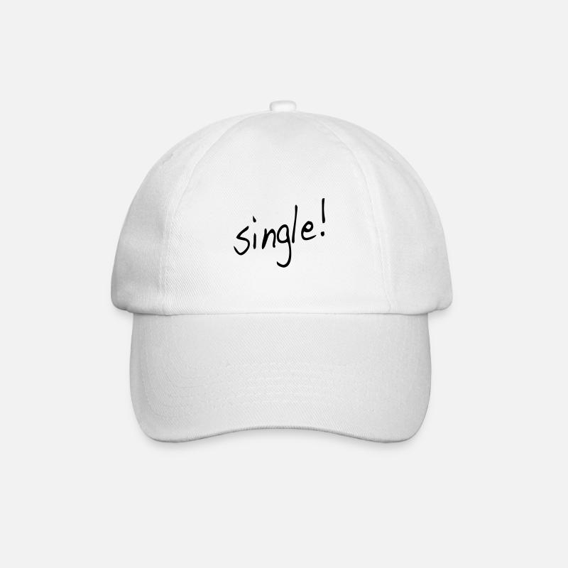 Single Statemanet - Baseballkappe - Weiß/Weiß