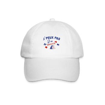 Je peux pas j´ai Bridge Bridgeur carte cadeau - Casquette classique - blanc/blanc - Devant