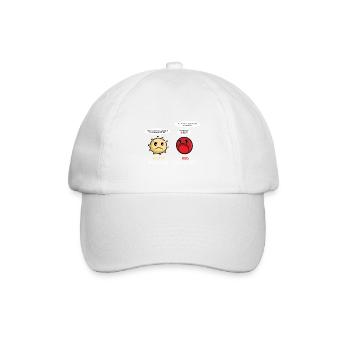 essen Erdnüsse Erdnuss-Liebhaber Geschenk - Baseballkappe - Weiß/Weiß - Vorne