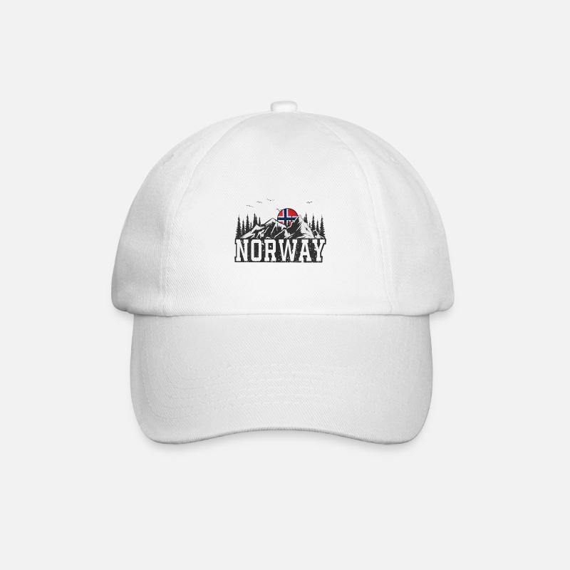 Norway - Baseball Cap - white/white