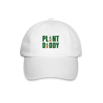 Plant Daddy Graphic Gardener Gardening Horticultur - Baseballkappe - Weiß/Weiß - Vorne