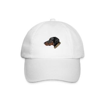 Dobermann, Hund, dog, doglover - Baseballkappe - Weiß/Weiß - Vorne