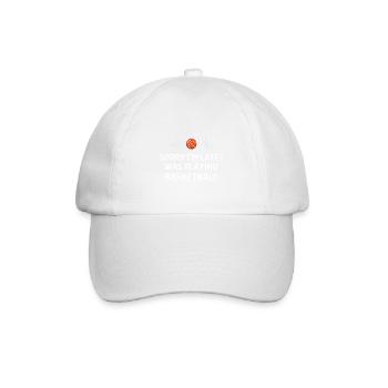 Basketball Spieler Basketballer Sprüche Geschenk - Baseballkappe - Weiß/Weiß - Vorne