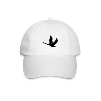 Cygne aux ailes énormes - Casquette classique - blanc/blanc - Devant