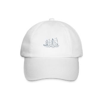Sailboats a perfect gift for sailors and sailors - Baseball Cap - white/white - Front