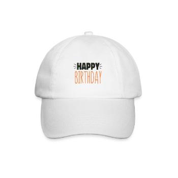 Happy Birthday | Birthday - Baseball Cap - white/white - Front