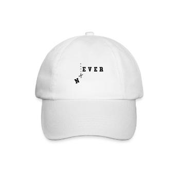 Never Texte Jeu de mots Jamais Infini l’humour - Casquette classique - blanc/blanc - Devant