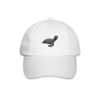 Elegant vintage turtle - Baseball Cap - white/white - Front