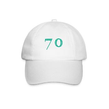 70 YEARS. 70th ANNIVERSARY. ANNIVERSARY 70 YEARS. 70 - Baseball Cap - white/white - Front