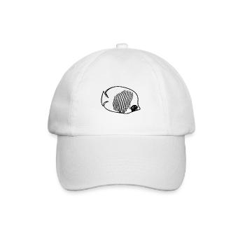 Vintage ButterflyFish - ButterflyFish Fan - Baseball Cap - white/white - Front