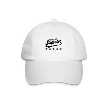 Weltbester Stiefvater Bester Bonus Papa Stiefpapa - Baseballkappe - Weiß/Weiß - Vorne