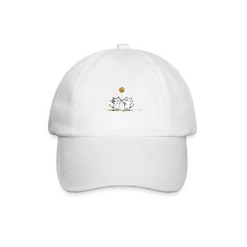 Cats Playing Beachvolleyball - Baseball Cap - white/white - Front