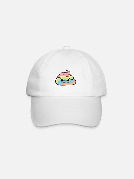 Rainbow Bunch - Caca grincheux - Casquette classique - blanc/blanc