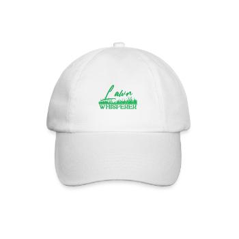 Rasenmäh Motiv I Rasenmäher für Gärtner - Baseballkappe - Weiß/Weiß - Vorne