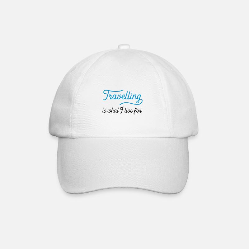 travellingiswhat - Casquette classique - blanc/blanc