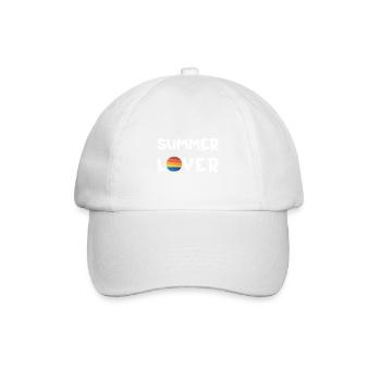 ErSa 2022. Amoureux de l’été - J’aime l’été - Casquette classique - blanc/blanc - Devant