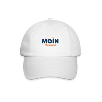 Nordsee Moin Bensersiel - Baseballkappe - Weiß/Weiß - Vorne