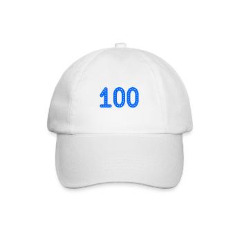 100 JAHRE. 100-jähriges JUBILÄUM. JUBILÄUM 100 JAHRE. - Baseballkappe - Weiß/Weiß - Vorne