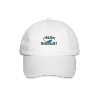Apnoetaucher Freitaucher Taucher - Baseballkappe - Weiß/Weiß - Vorne