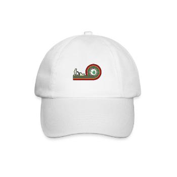 Retro Graphic Gardener Horticulturist Gardening La - Baseballkappe - Weiß/Weiß - Vorne